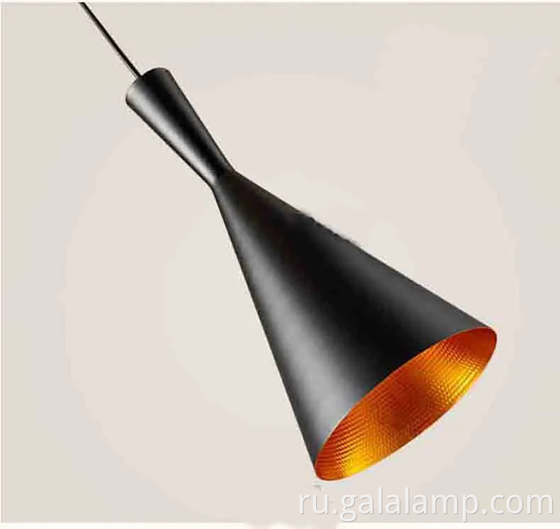 Черная подвесная люстра промышленного стиля для столовых